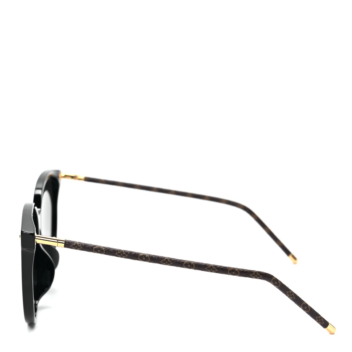 Louis Vuitton Monogram Acetate Charlotte Sunglasses Z0781E Black 3 of 5
