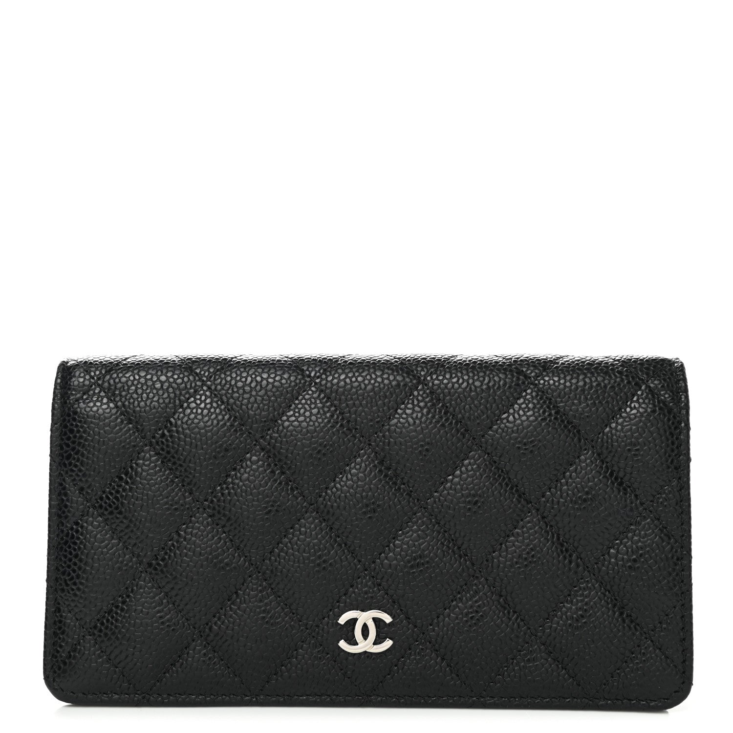 Chanel Caviar Quilted Yen Wallet Black 1 of 9