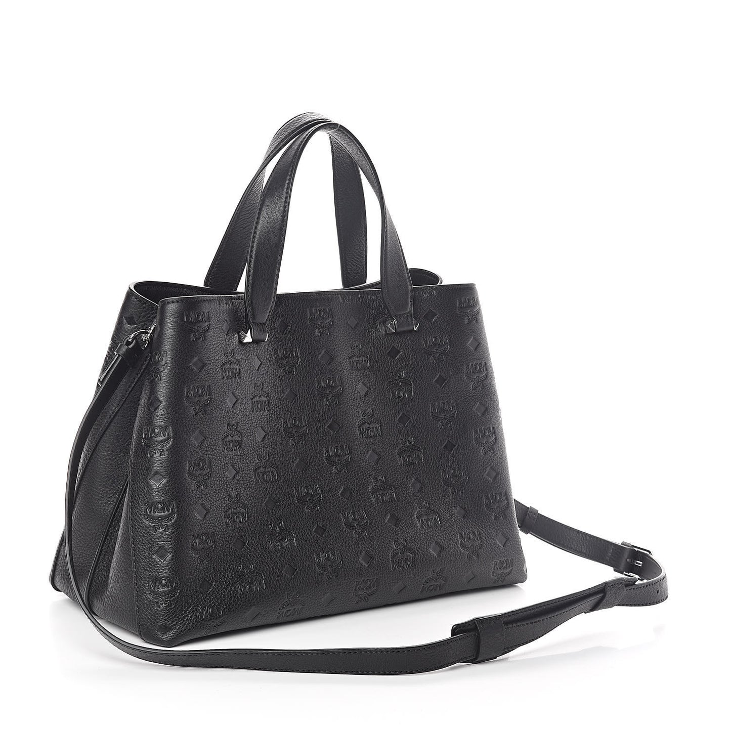 Calfskin Ottomar Monogram Large Essential Tote Black