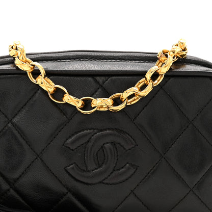Chanel Lambskin Quilted Tassel Camera Case Black 9 of 11