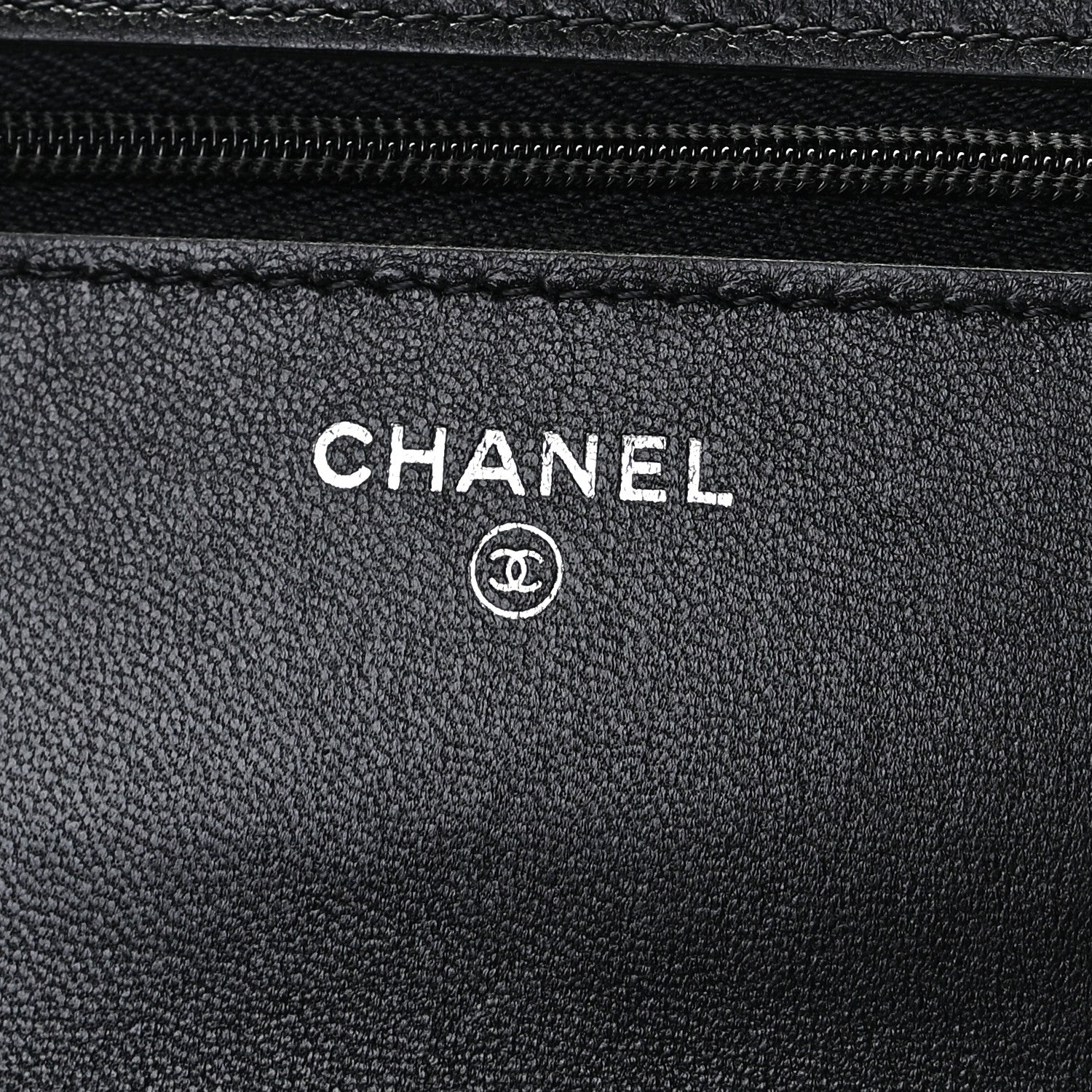 Chanel Lambskin Quilted Wallet On Chain WOC Black 6 of 10