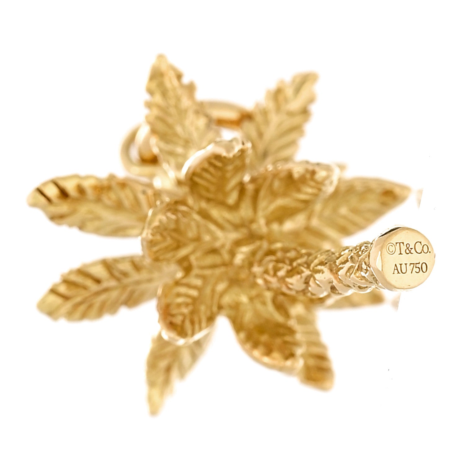 Tiffany 18K Yellow Gold Palm Tree Charm 4 of 5