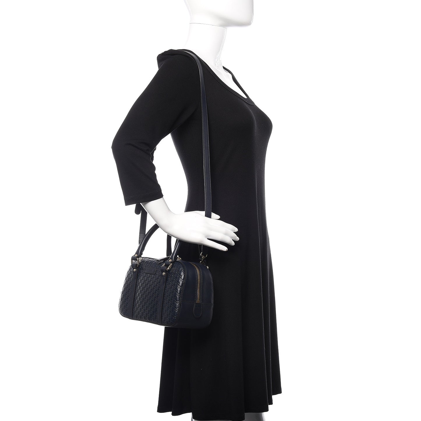 Soft Microguccissima Small Crossbody Bag Blue