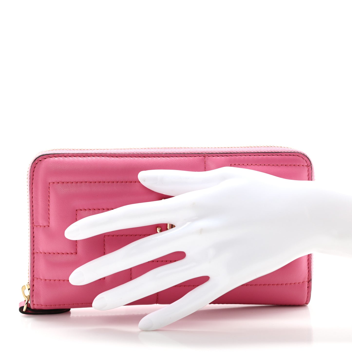 Nappa Quilted Pippa Zip Around Wallet Candy Pink