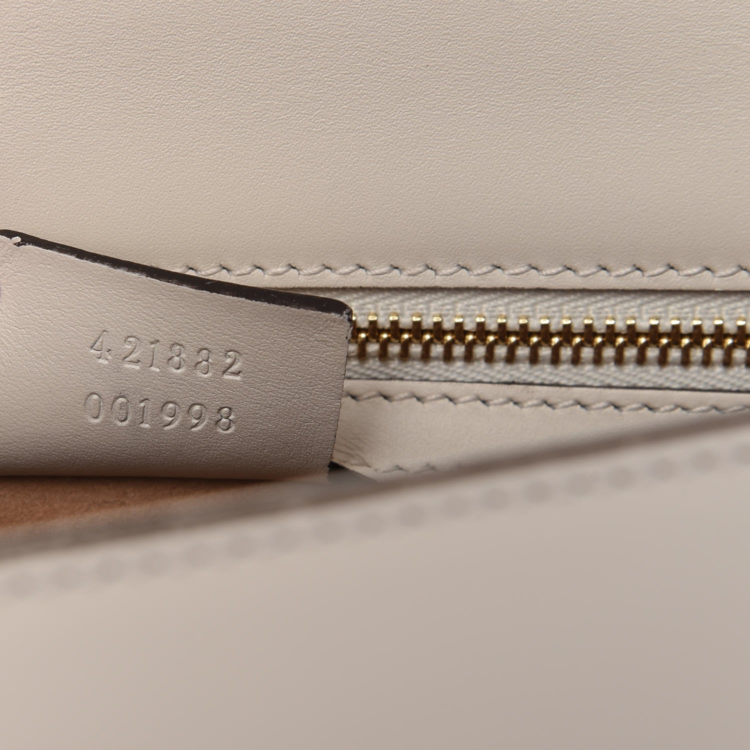 Gucci Calfskin Small Sylvie Shoulder Bag Off White 9 of 10