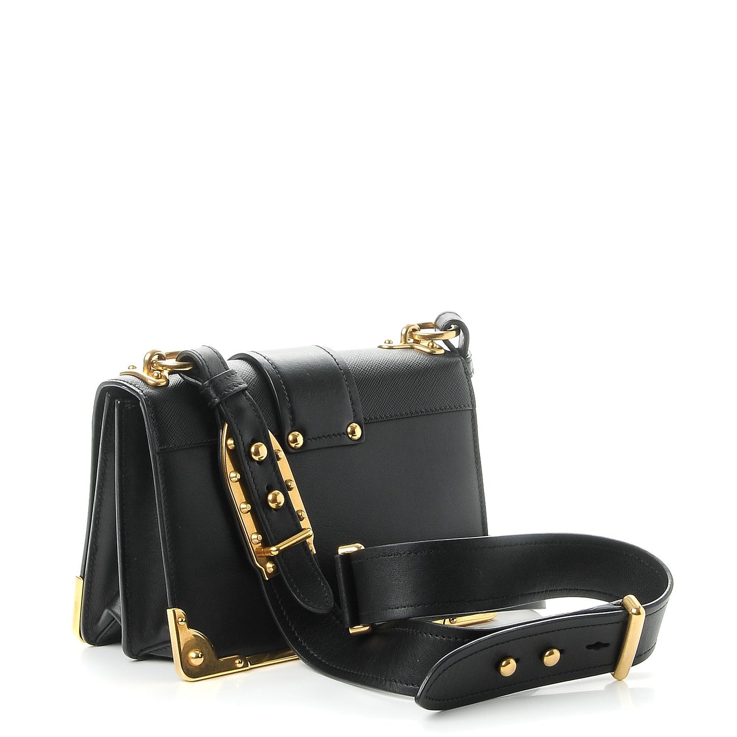 City Calf Saffiano Cahier Bag Nero Black
