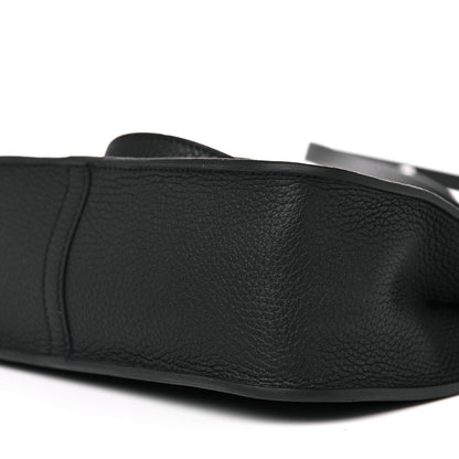 Hermes Taurillon Clemence Halzan 25 Black 7 of 11