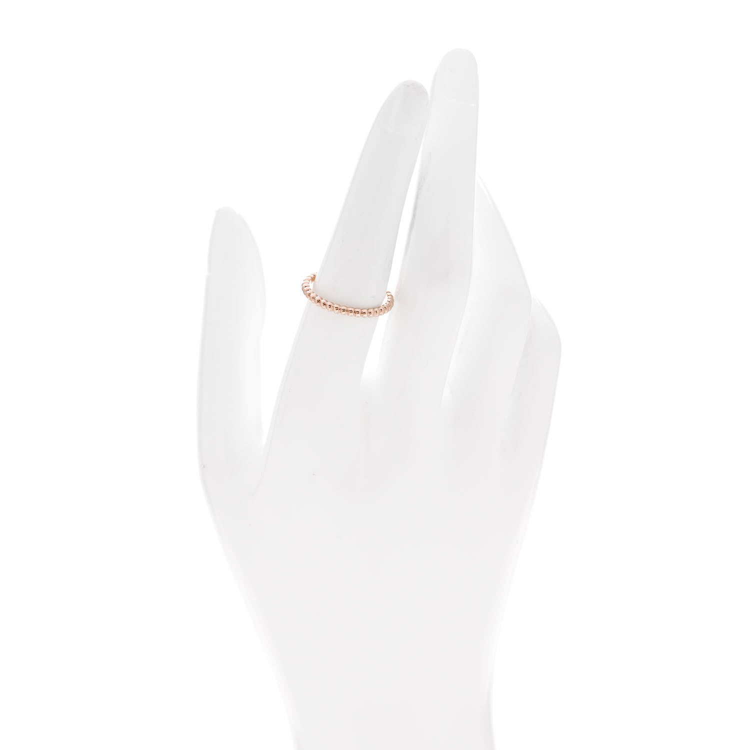 Van Cleef & Arpels 18K Rose Gold Small Perlee Ring 55 7.25 2 of 5