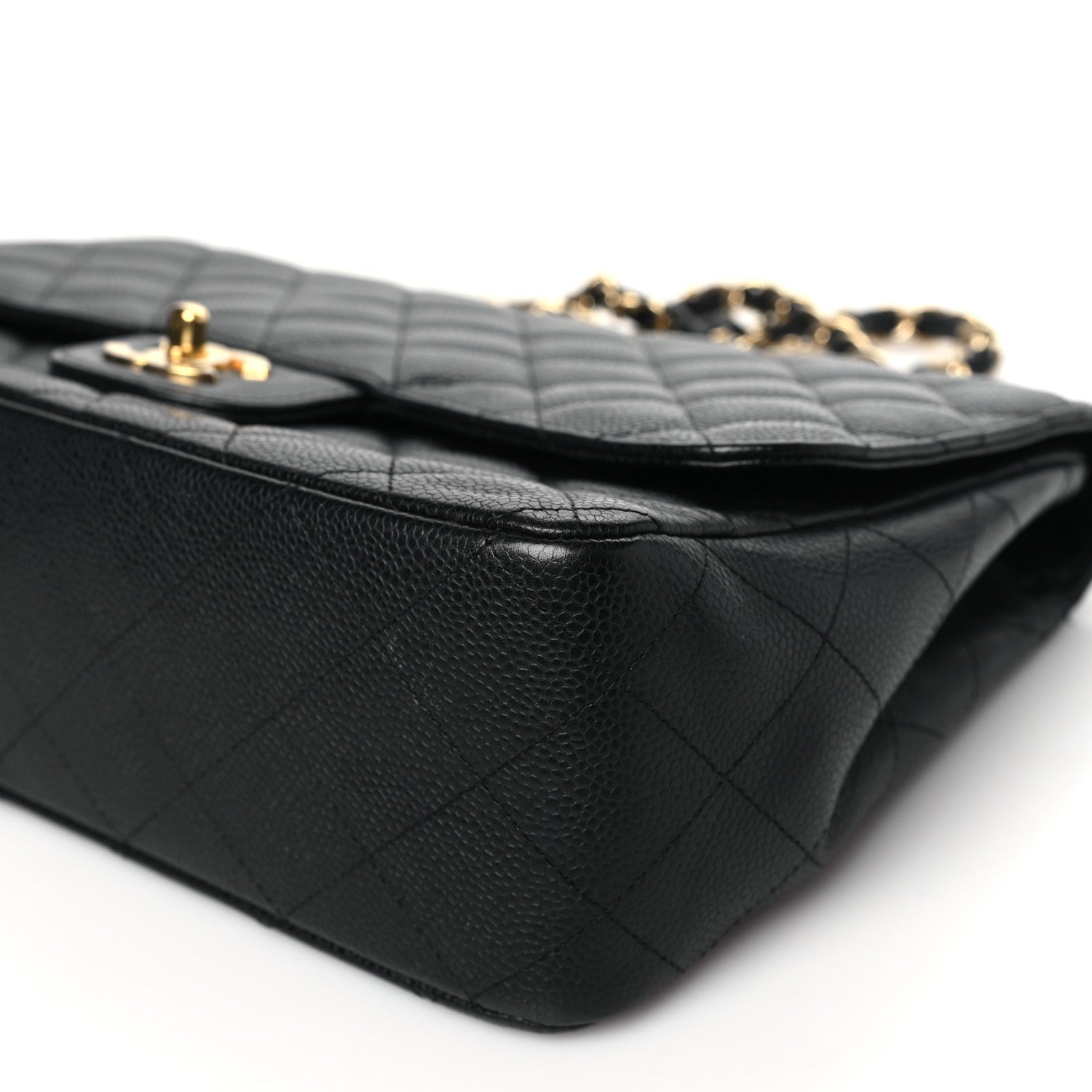 Chanel Caviar Quilted Jumbo Single Flap Black 10 of 10