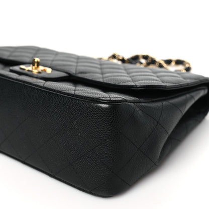 Chanel Caviar Quilted Jumbo Single Flap Black 10 of 10