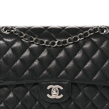 Chanel Caviar Quilted Medium Double Flap Black 8 of 13