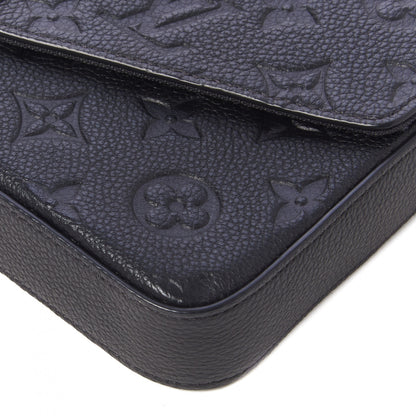 Louis Vuitton Empreinte Pochette Felicie Chain Wallet Black 6 of 9