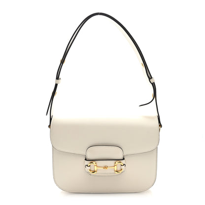 Gucci Azalea Calfskin Horsebit 1955 Shoulder Bag Mystic White 1 of 10
