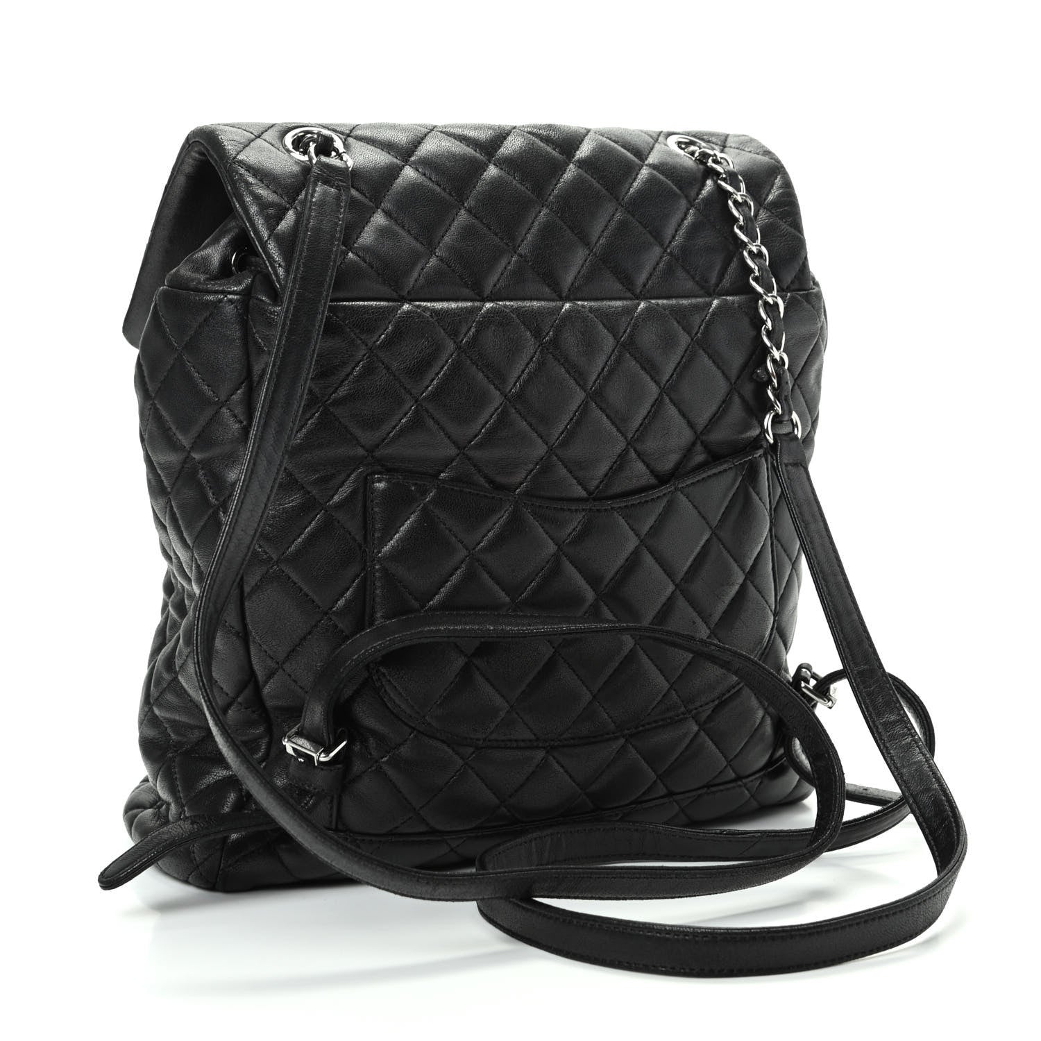 Chanel Calfskin Quilted Large Urban Spirit Backpack Black 3 of 9