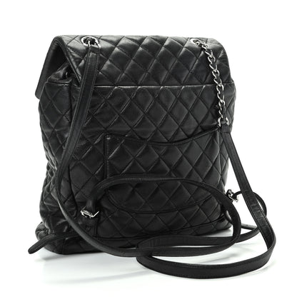 Chanel Calfskin Quilted Large Urban Spirit Backpack Black 3 of 9