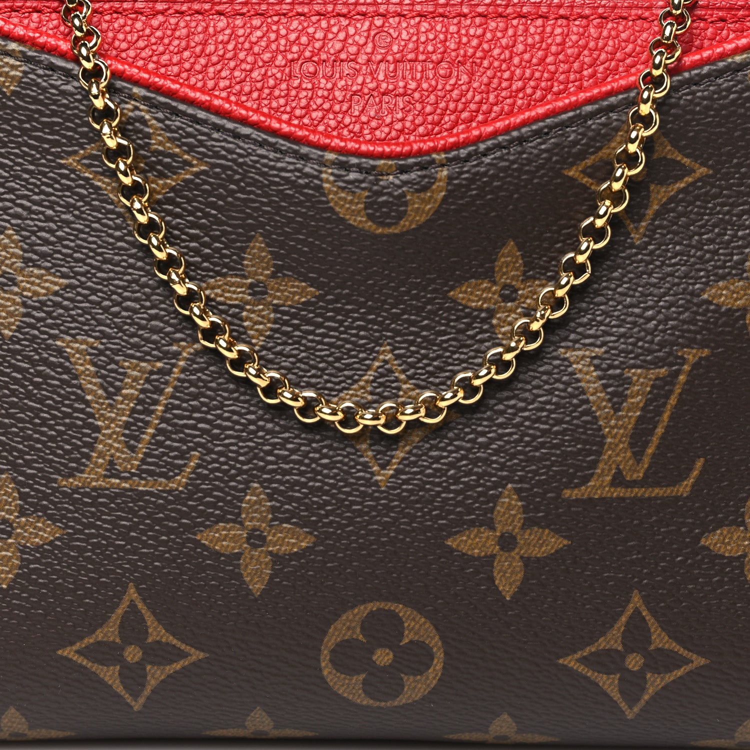 Louis Vuitton Monogram Pallas Clutch Cherry 7 of 9