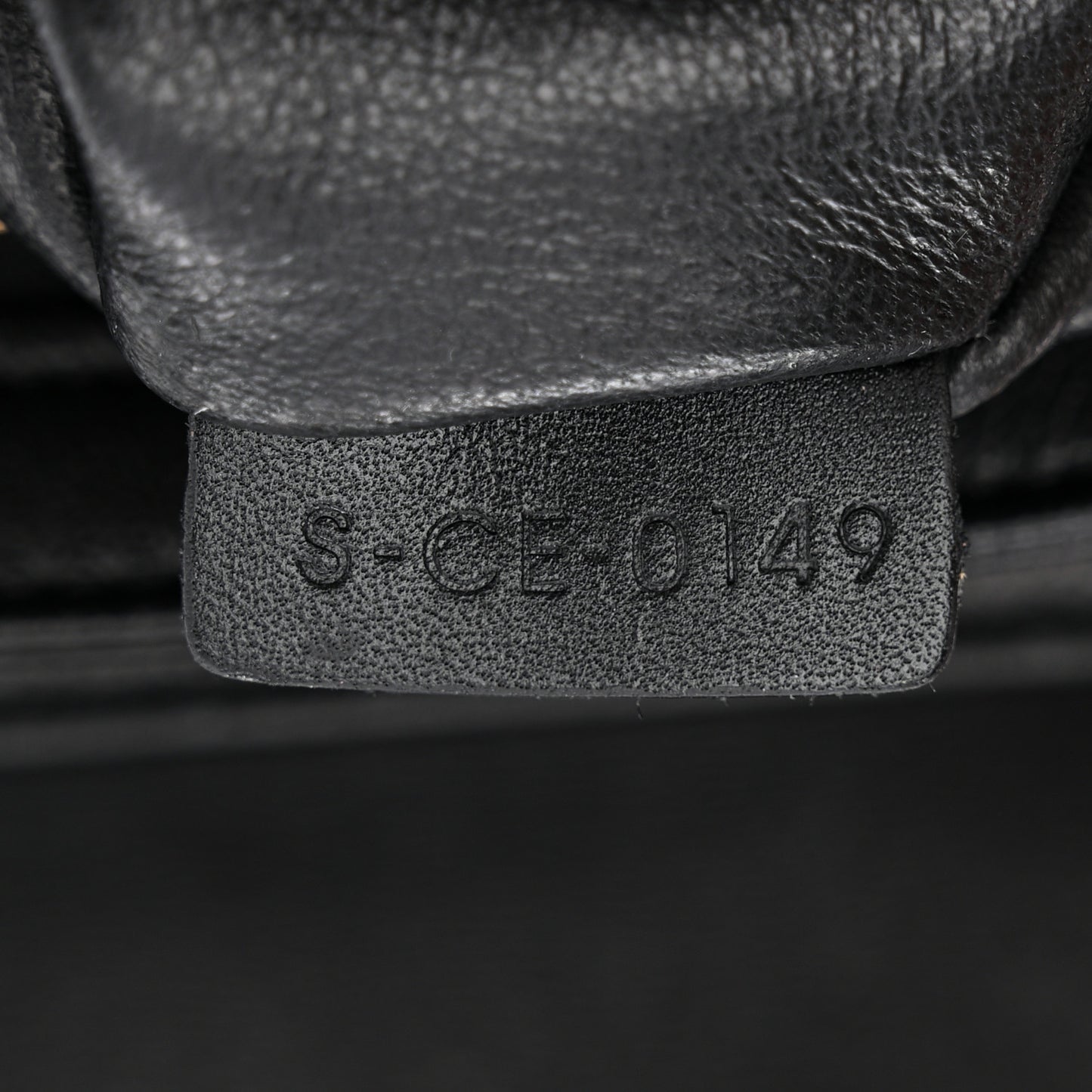 Shiny Calfskin Medium C Bag Black