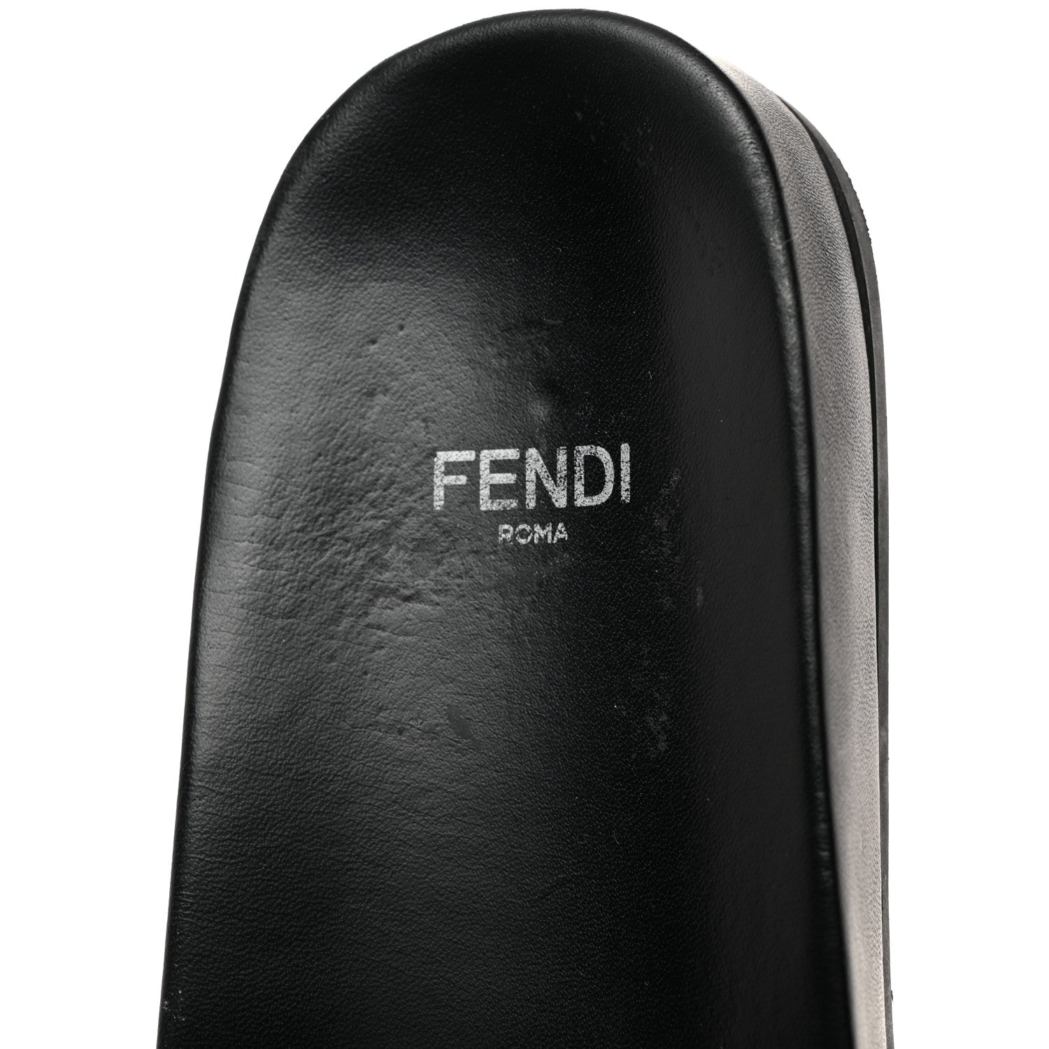 Fendi Knit Bow Flat Slide Sandals 37 Black Grezzo 9 of 9