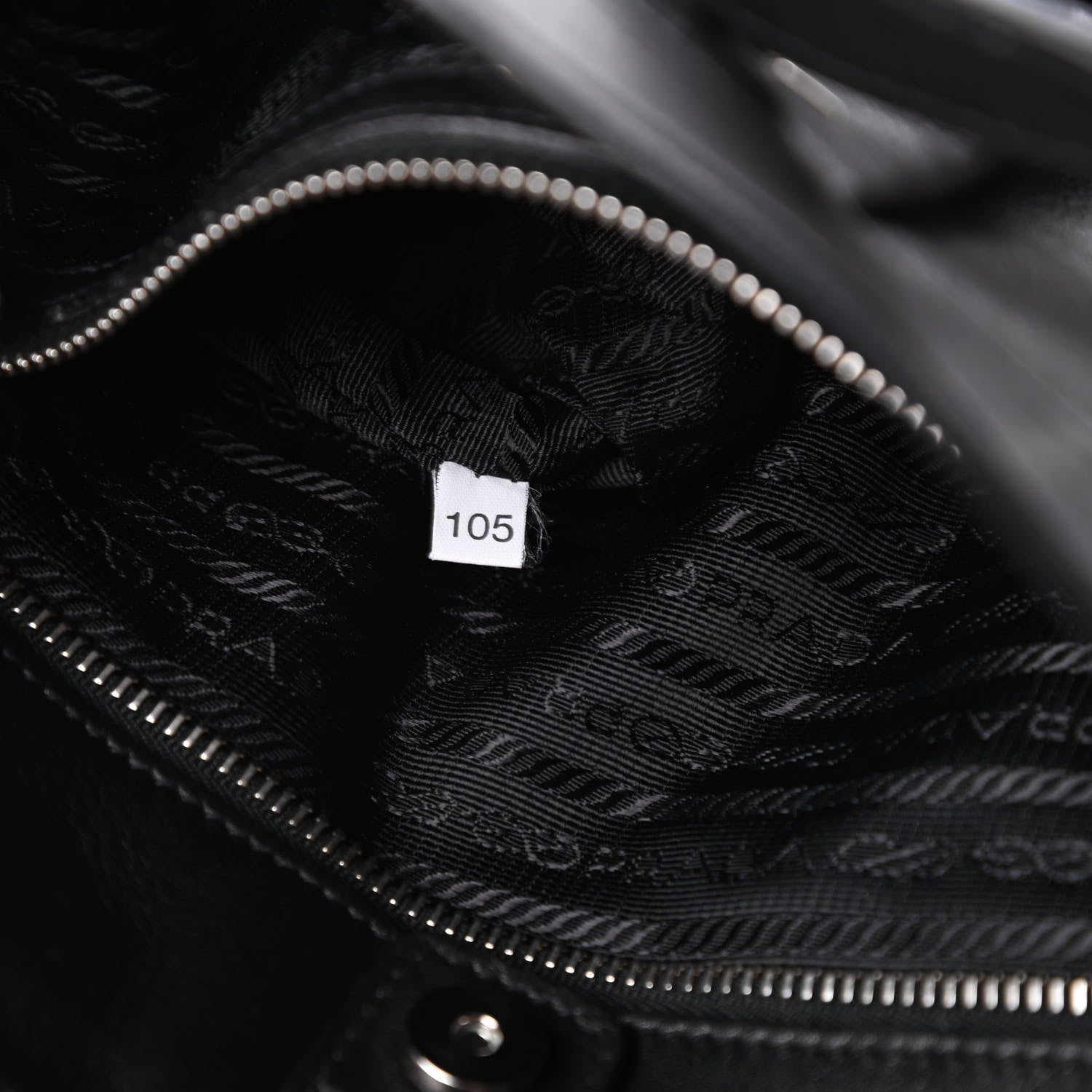 Prada Soft Calf Shopping Tote Black 9 of 10