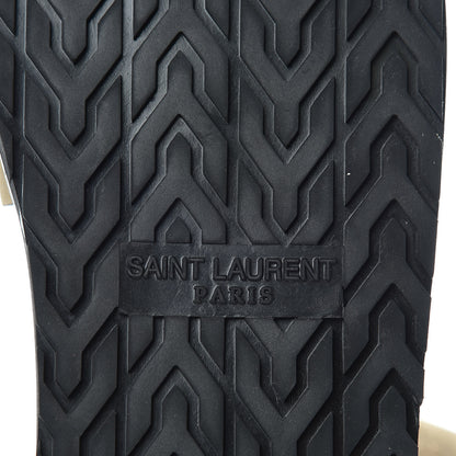 Saint Laurent Suede Joan Slide Sandals 37 Brown 6 of 10