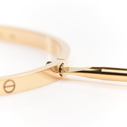 Cartier 18K Yellow Gold Small LOVE Bracelet 20 5 of 6