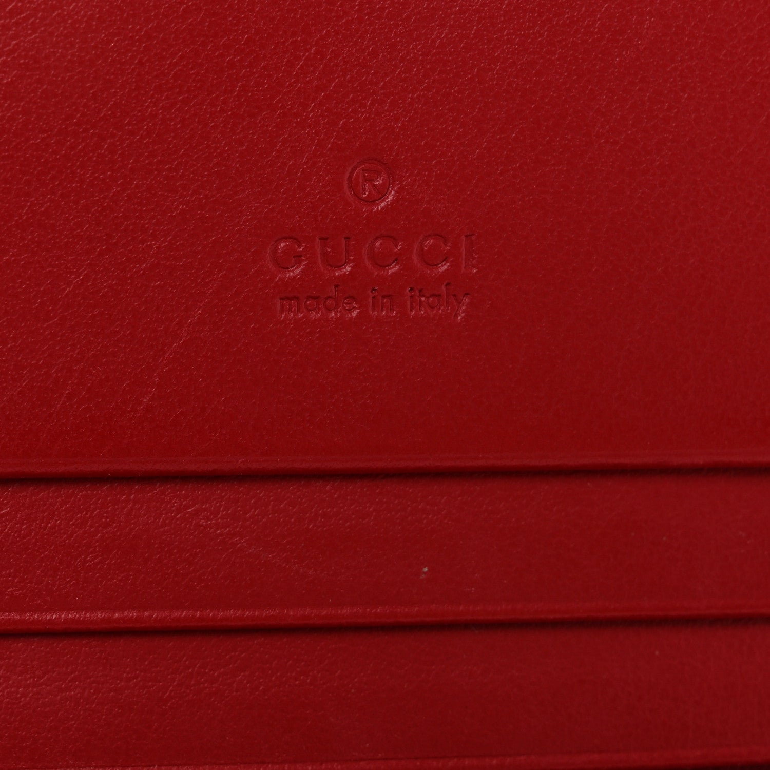 Gucci Calfskin Matelasse GG Marmont Card Case Wallet Hibiscus Red 6 of 8