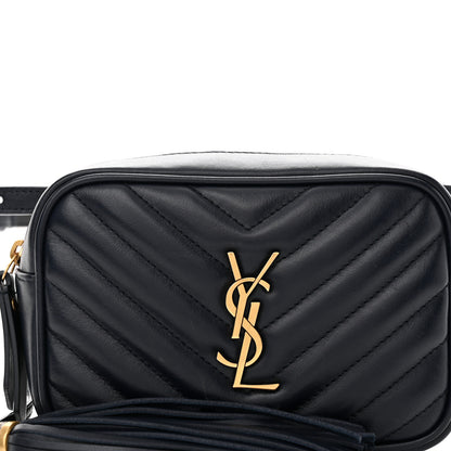 Saint Laurent Calfskin Matelasse Monogram Lou Belt Bag Deep Marine 8 of 11