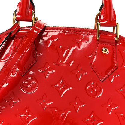 Louis Vuitton Vernis Alma BB Cherry 8 of 10