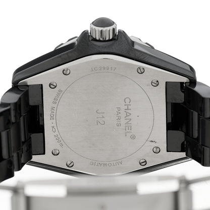 Chanel Stainless Steel Ceramic 38mm J12 Automatic Watch Black 4 of 4