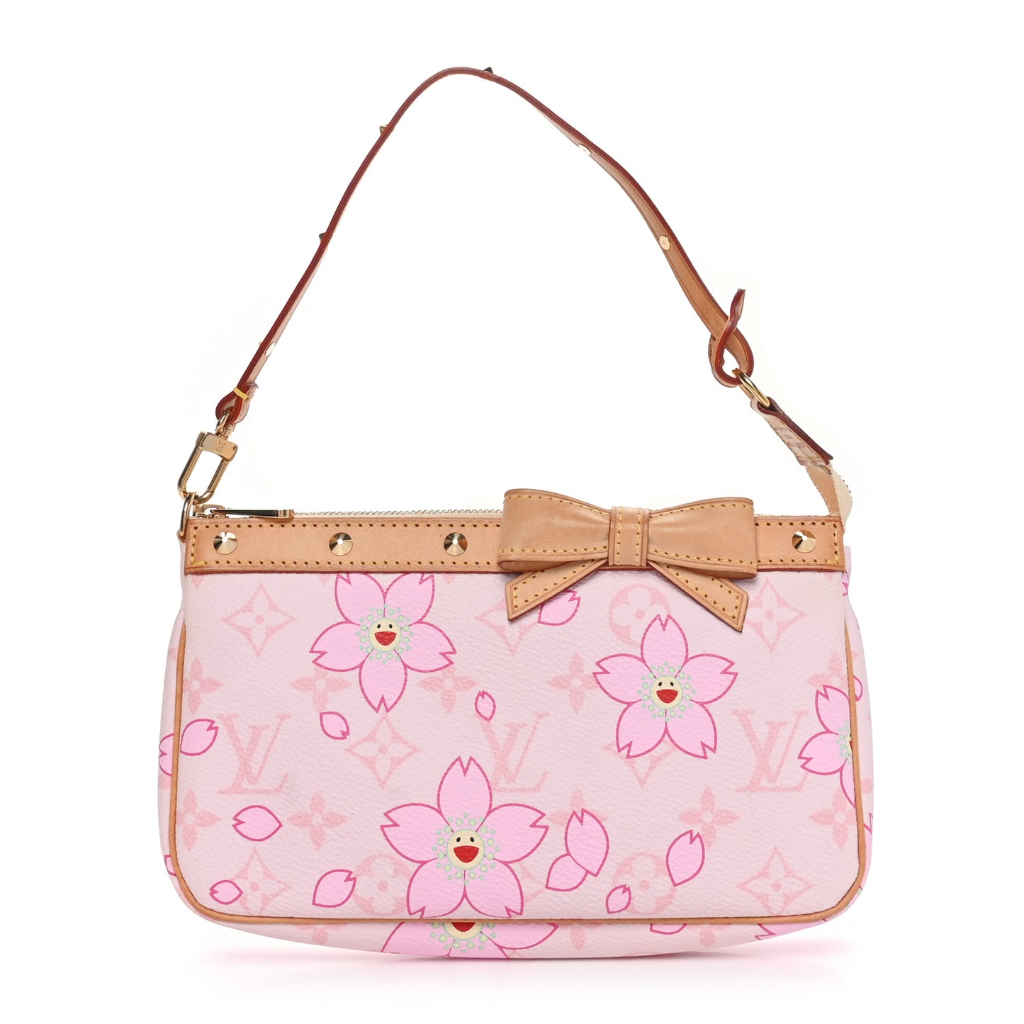 Monogram Cherry Blossom Pochette Accessories Pink
