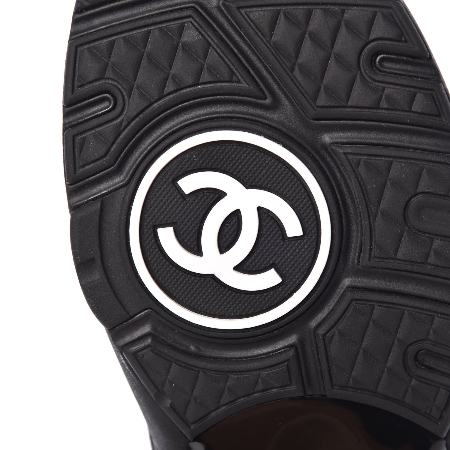 Chanel Suede Calfskin CC Sneakers 41 Black 6 of 9