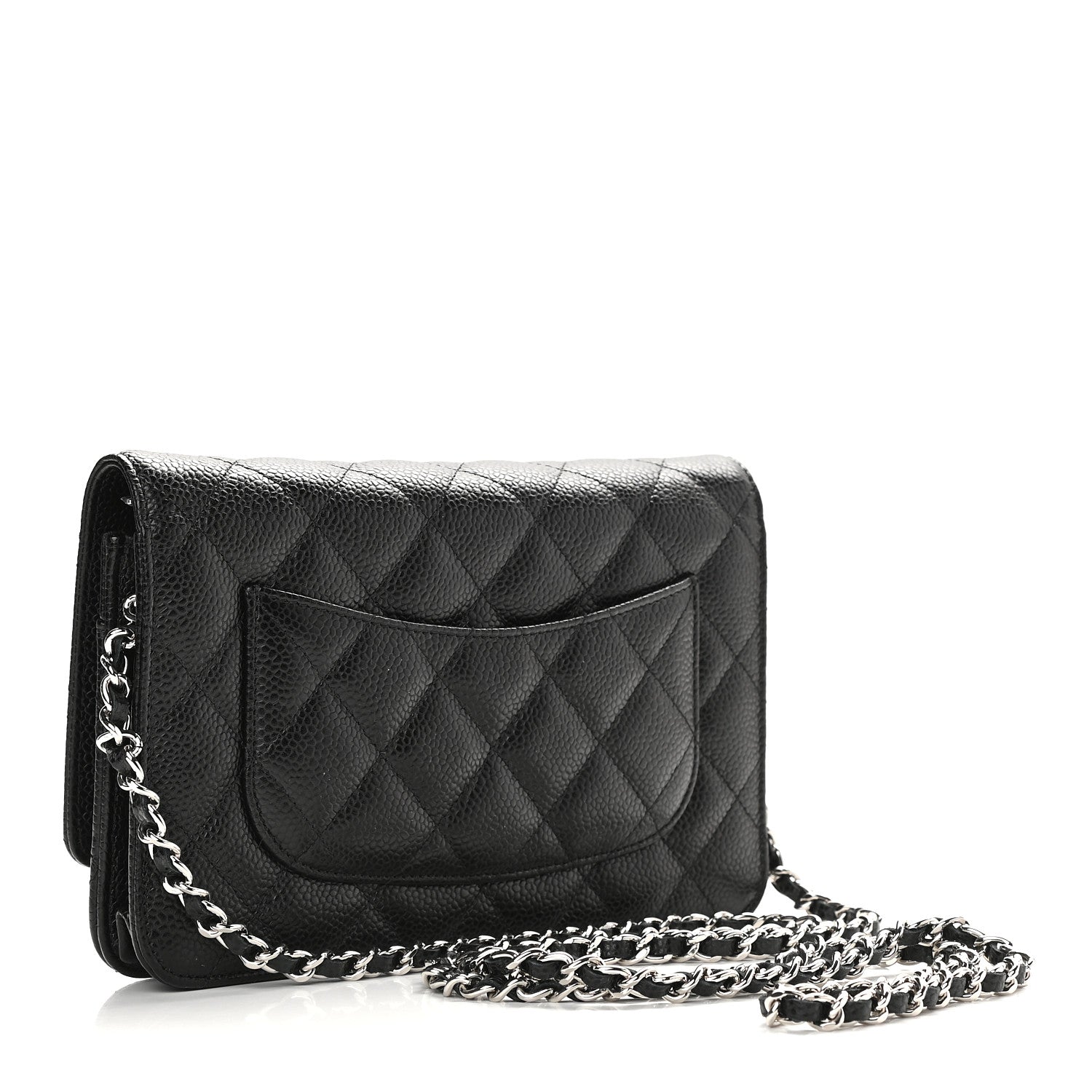 Chanel Caviar Quilted Wallet On Chain WOC Black 3 of 10