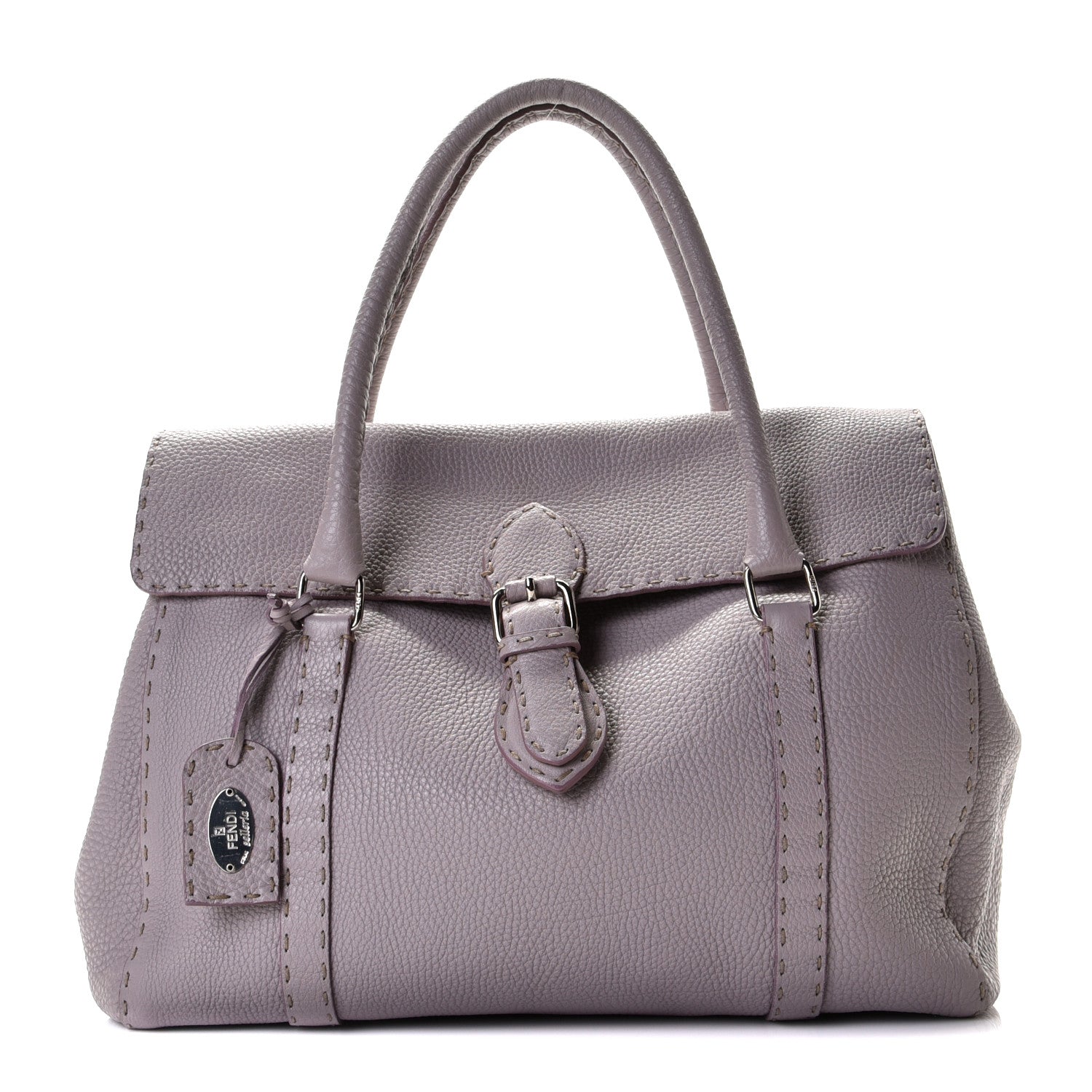 Fendi Calfskin Romano Selleria Medium Linda Satchel Pink 1 of 13