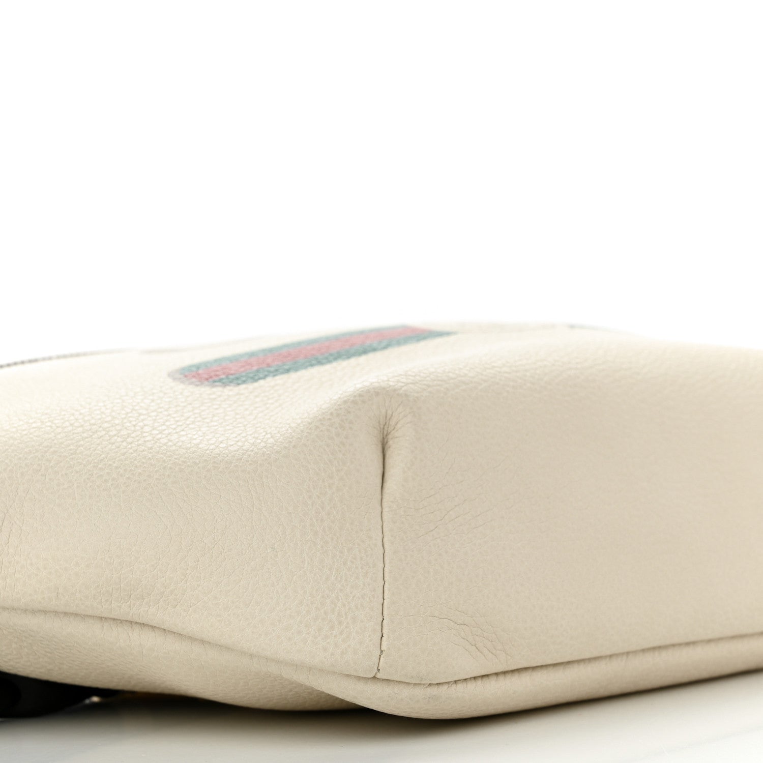 Gucci Grained Calfskin Logo Belt Bag White 9 of 11