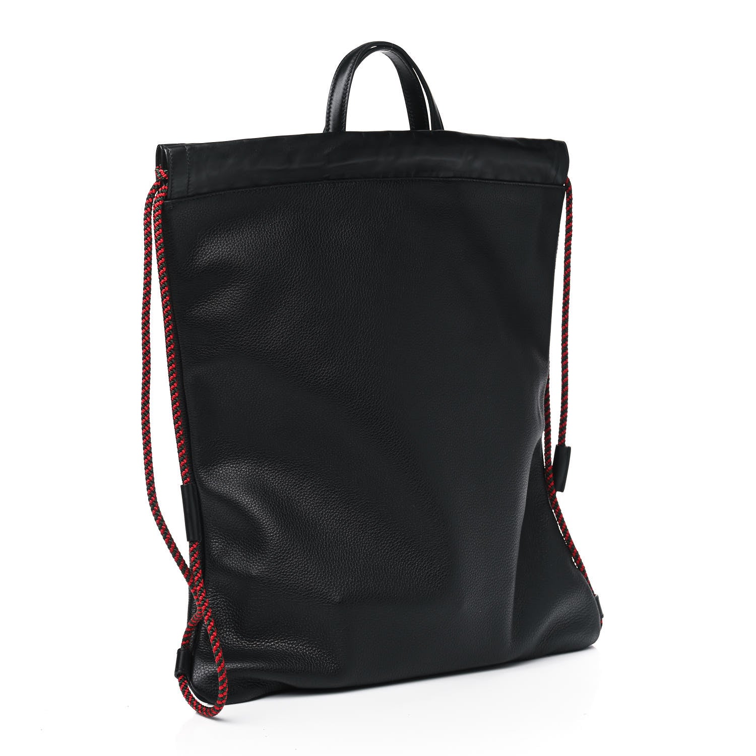 Gucci Calfskin Logo Drawstring Backpack Black 2 of 4