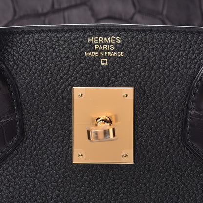 Hermes Togo Matte Alligator Birkin Touch 30 Black 33 of 40