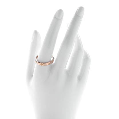 Cartier 18K Pink Gold 3.5mm LOVE Wedding Band Ring 64 10.75 2 of 4