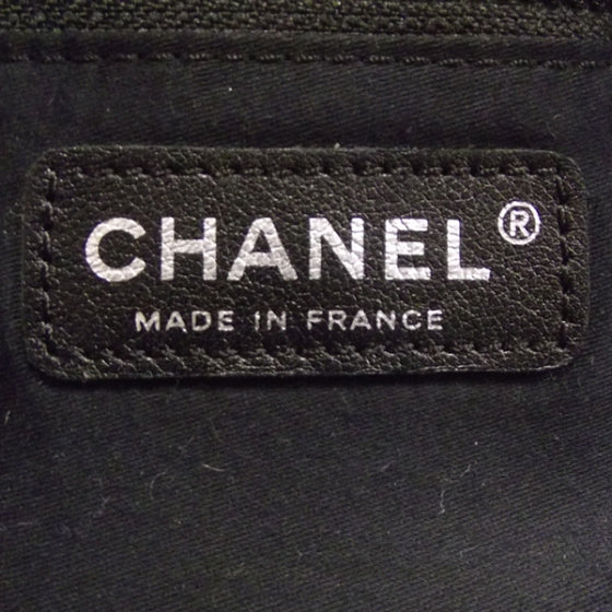 Patent Diamante Signature Tote Black