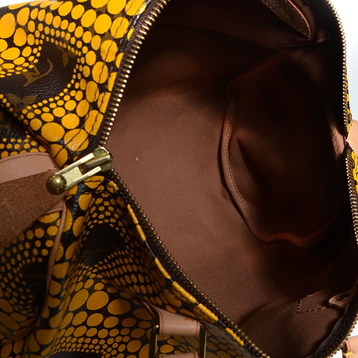 Monogram Kusama Town Speedy 30 Yellow