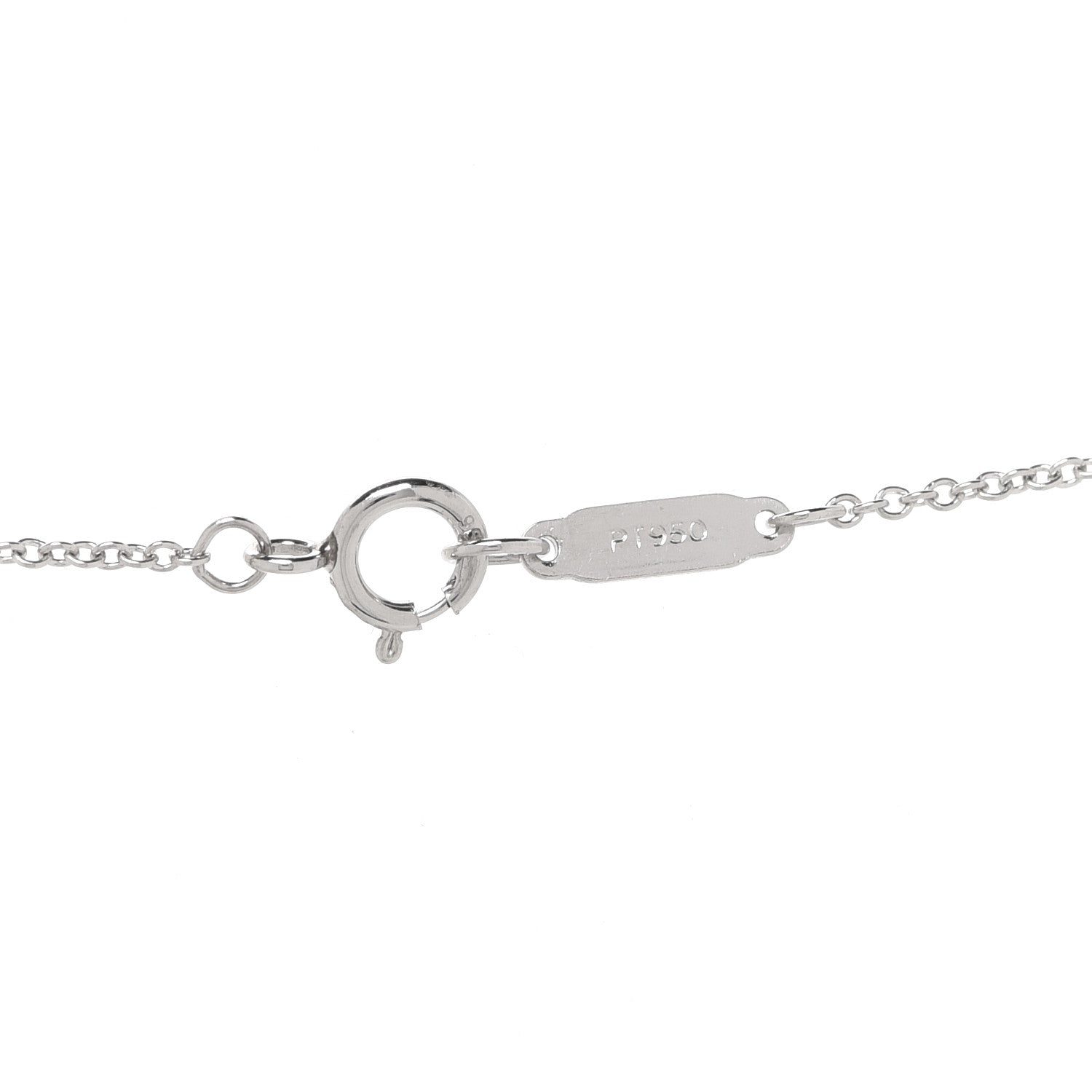 Tiffany Platinum Diamond Pink Sapphire Mini Heart Pendant Necklace 5 of 7