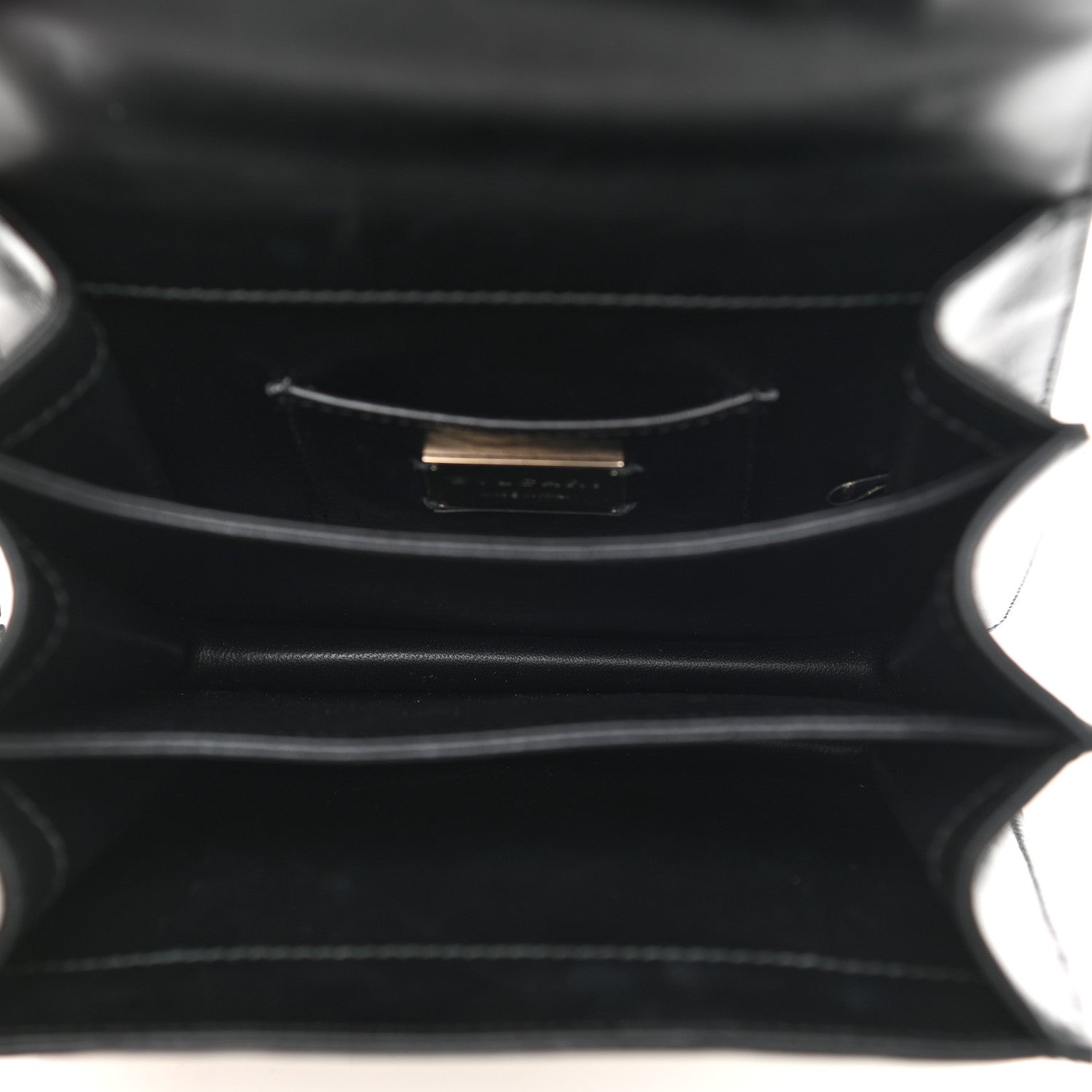 Bulgari Calfskin Serpenti Forever Top Handle White Black 5 of 14