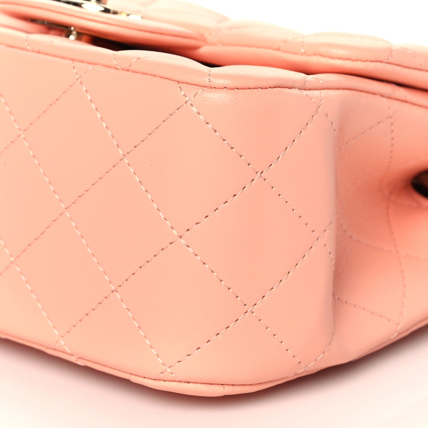 Chanel Lambskin Quilted Mini Square Flap Light Pink 10 of 11
