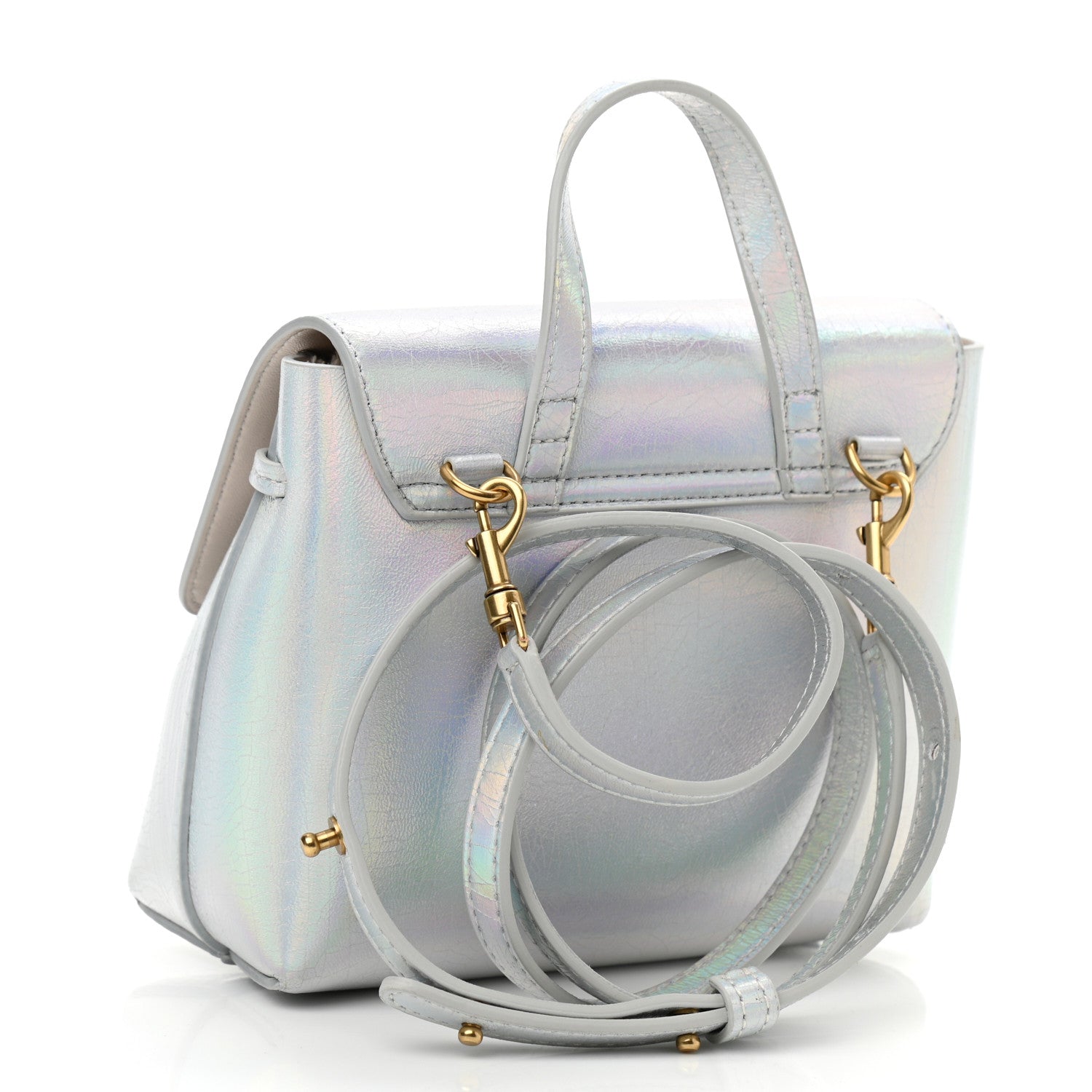Mansur Gavriel Iridescent Calfskin Mini Soft Lady Bag Iride 3 of 9