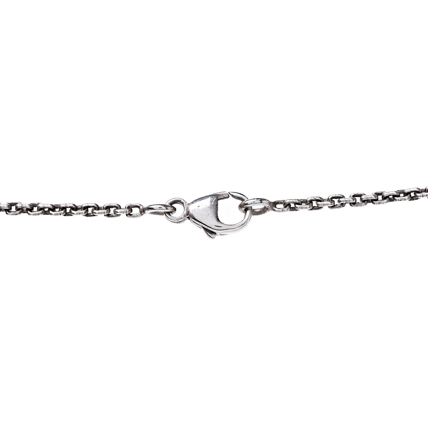 Louis Vuitton Sterling Silver Lockit Necklace 5 of 6