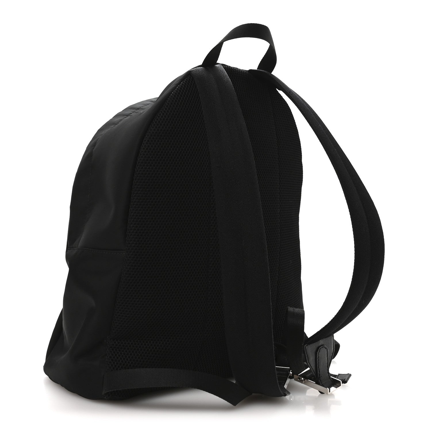 Fendi Nylon Vitello Elite Monster Eyes Rounded Backpack Black Yellow 3 of 12