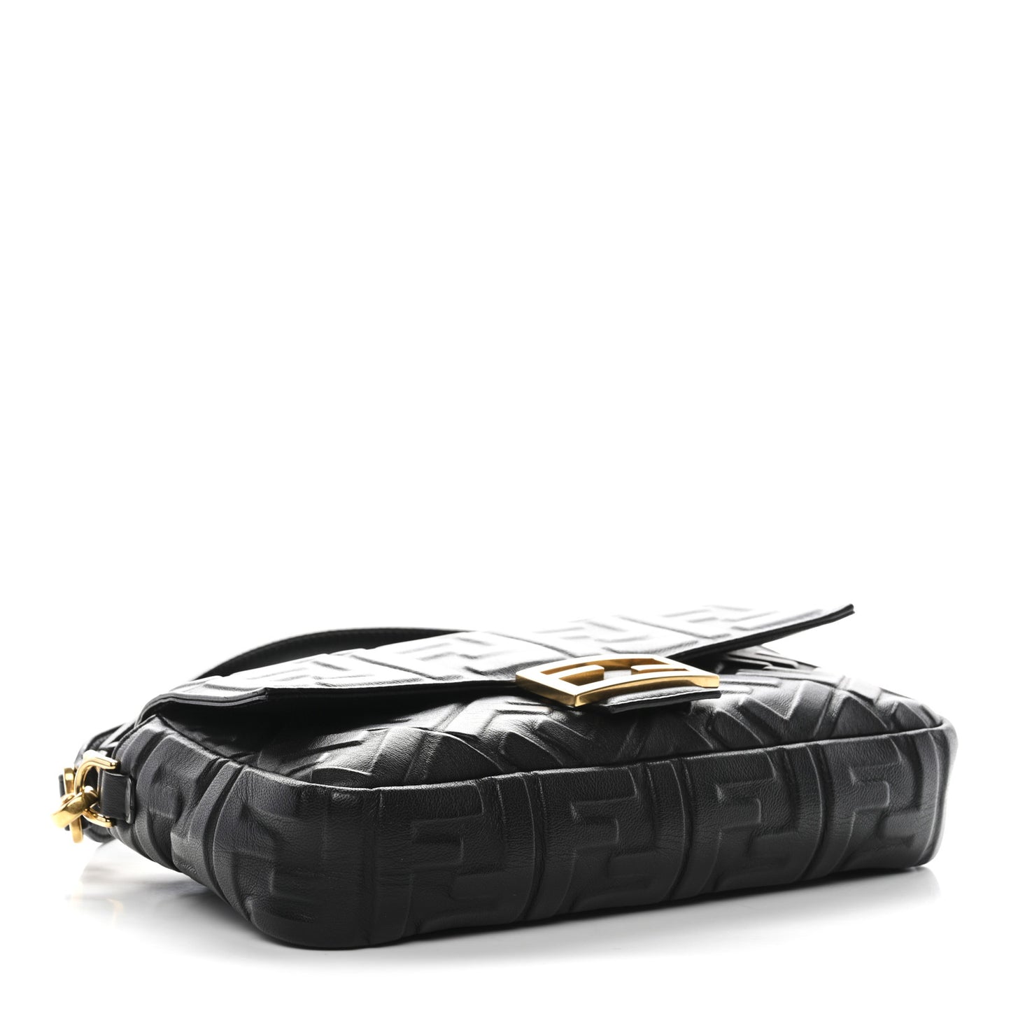 Nappa FF 1974 Embossed Baguette Black