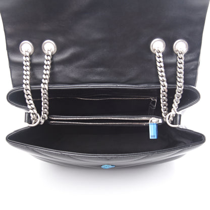 Saint Laurent Calfskin Y Quilted Monogram Medium Loulou Chain Satchel Black 6 of 8
