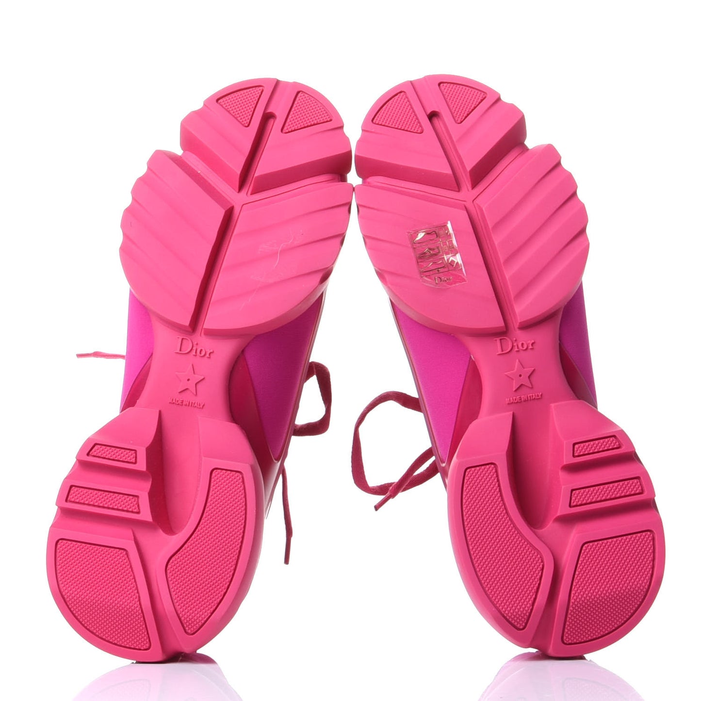 Neoprene Rubber Womens D-Connect Sneakers 37.5 Fuchsia