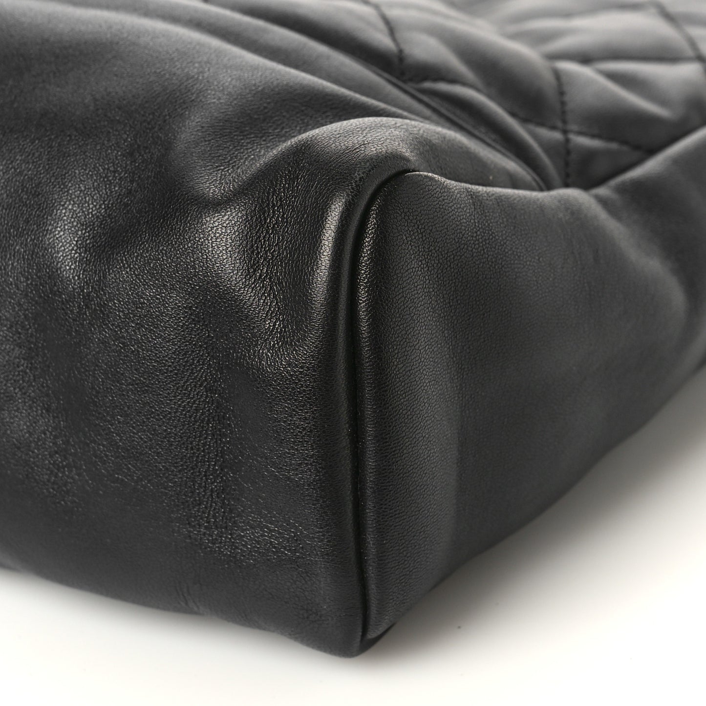 Lambskin Quilted Large 31 Shopping Bag Black