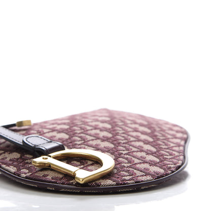 Christian Dior Oblique Saddle Clutch Burgundy 6 of 9